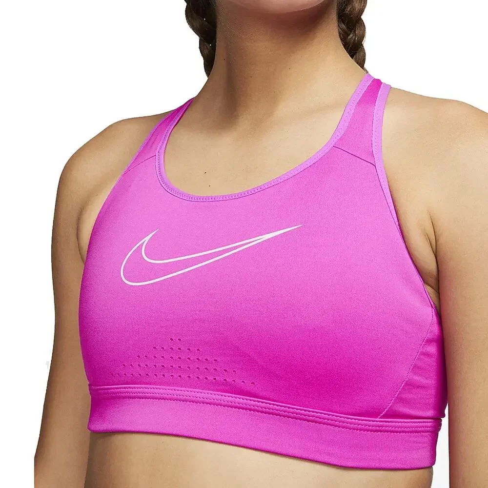 Nike Women's Small Pink Dri-Fit Impact High Support Strappy Sports Bra Athletic